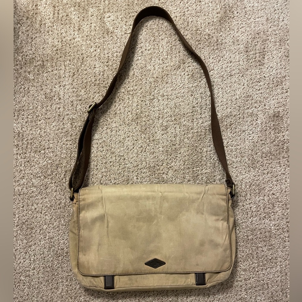 Fossil Laptop Messenger Satchel Crossbody Bag